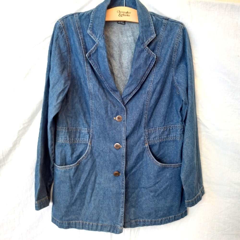 Vintage Excitation denim blazer size medium